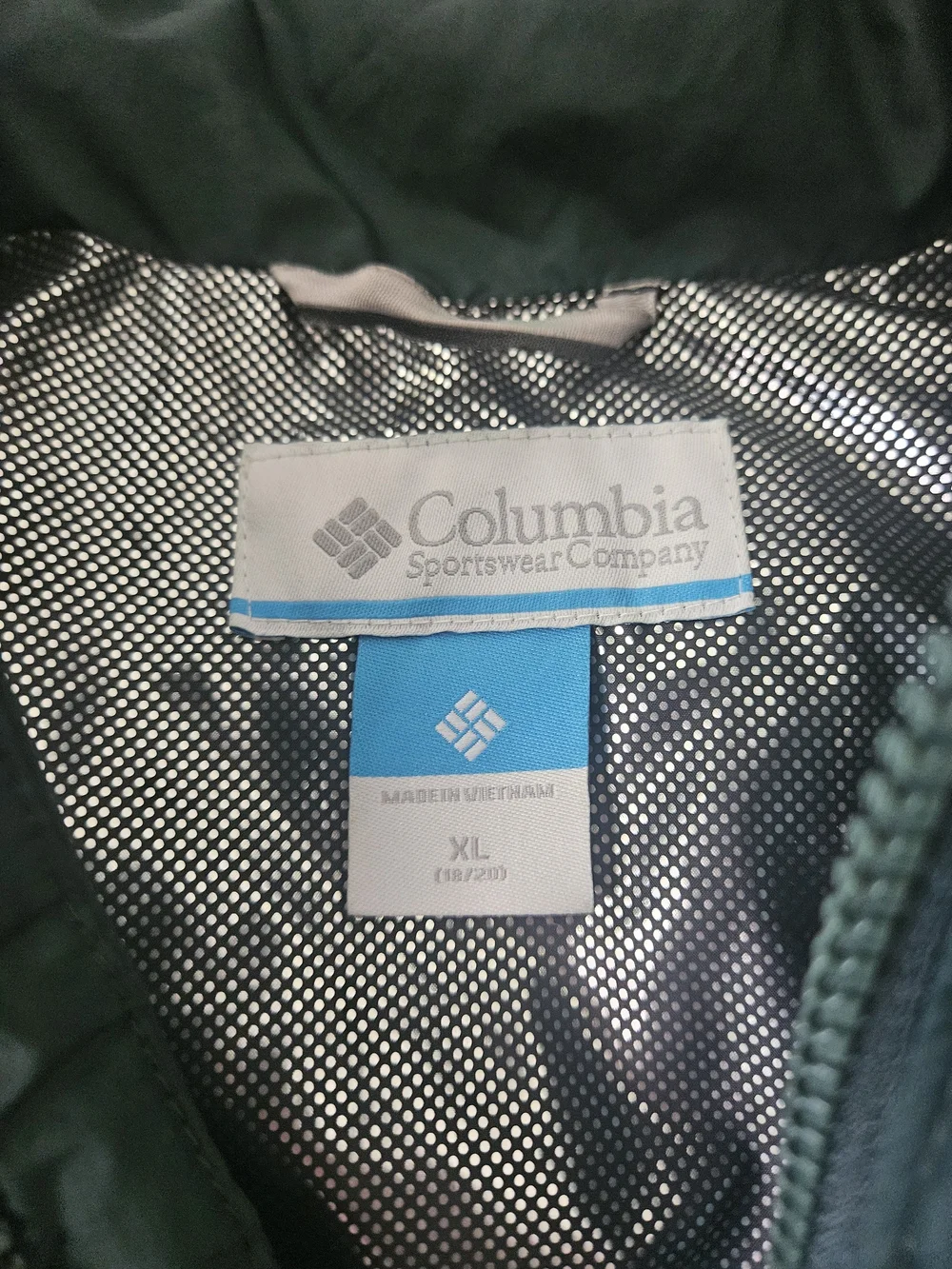 Columbia Kids' Dark Green Puffer Vest With Omni Heat